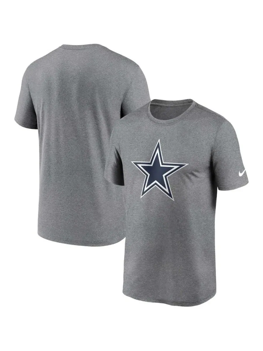 Футболка с коротким рукавом и принтом Dallas Cowboys Legend Logo Nike — изображение 1 из 3, темно-серый