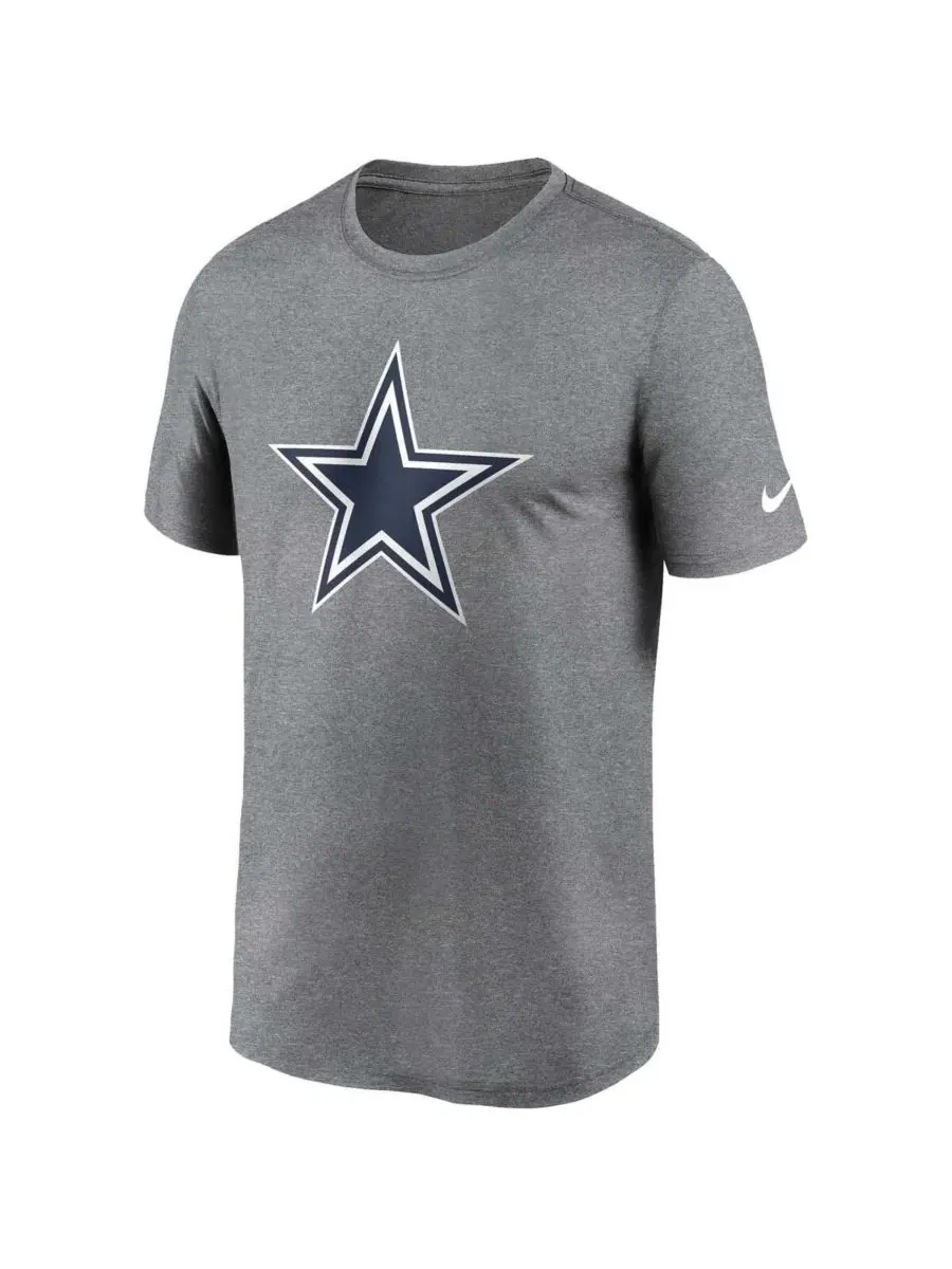 Футболка с коротким рукавом и принтом Dallas Cowboys Legend Logo Nike — изображение 2 из 3, темно-серый