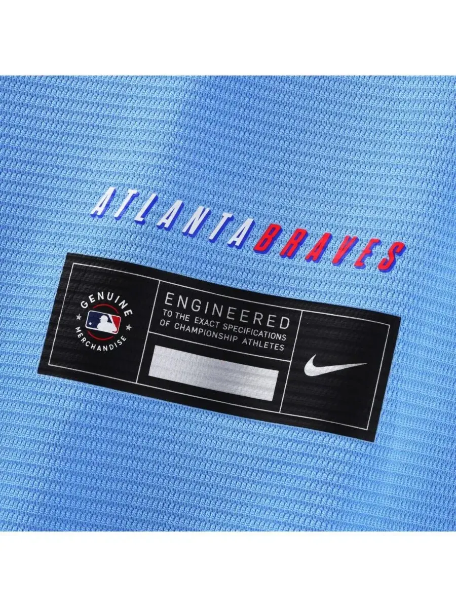 Мужская футболка с коротким рукавом Ha-Seong Kim Atlanta Braves 2026 City Connect Nike — изображение 6 из 6, синий