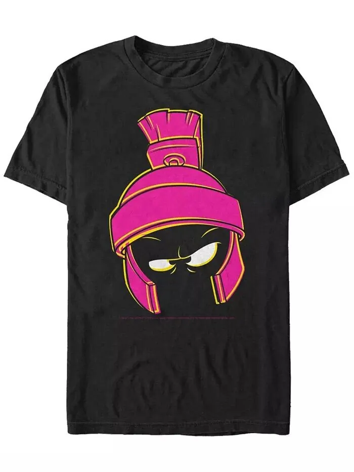 Мужская футболка с короткими рукавами Looney Tunes Marvin The Martian Big Face Fifth Sun — изображение 1 из 1