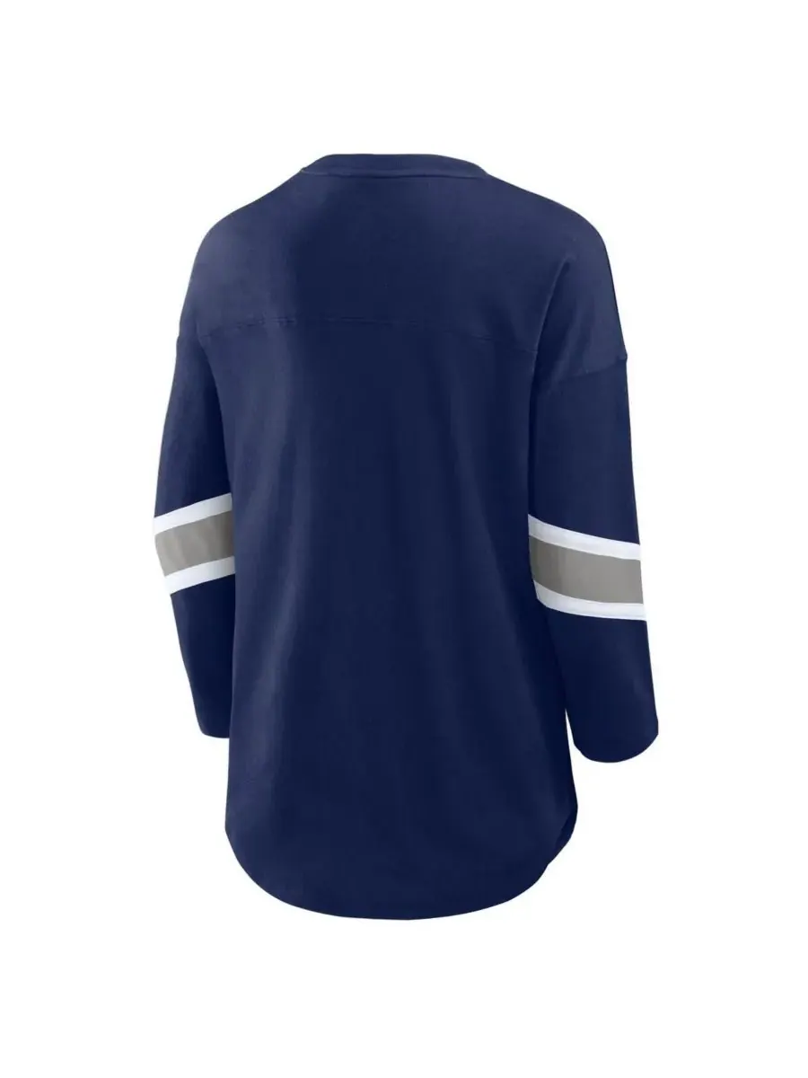 Fanatics Женская темно-синяя футболка с рукавами 3/4 Dallas Cowboys Redzone — изображение 3 из 3, темно-синий