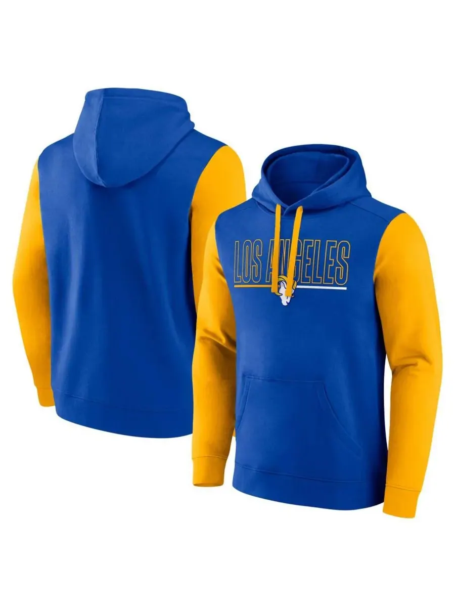 Fanatics Мужская толстовка с капюшоном в королевском/золотом цвете с изображением символики команды — изображение 1 из 3