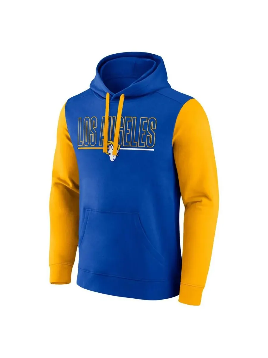 Fanatics Мужская толстовка с капюшоном в королевском/золотом цвете с изображением символики команды — изображение 3 из 3