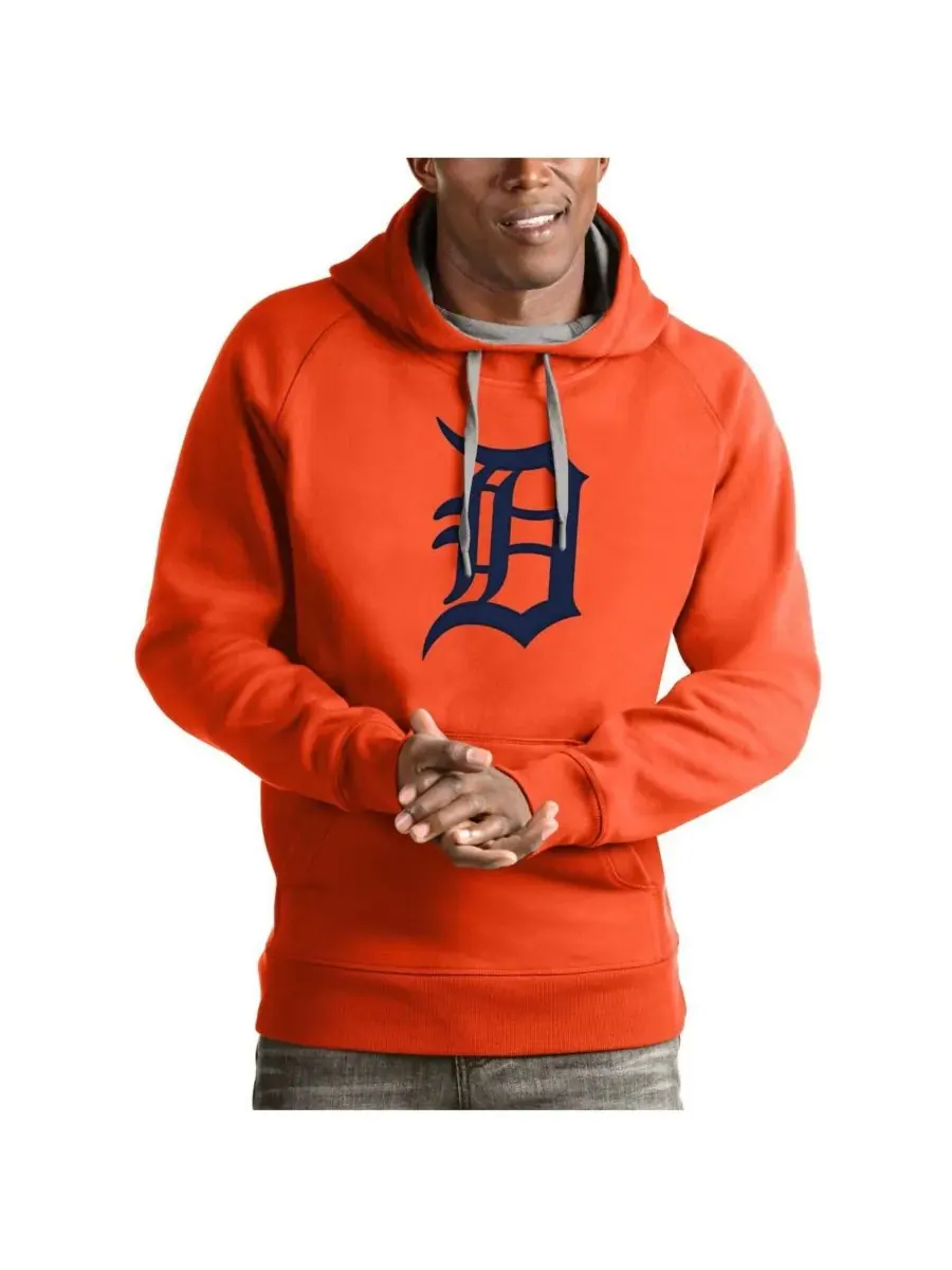 Antigua Мужская оранжевая толстовка с логотипом команды Detroit Tigers Victory — изображение 1 из 1, оранжевый