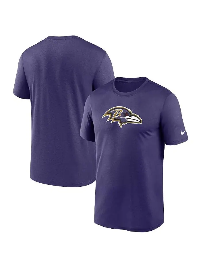 Мужская фиолетовая футболка Baltimore Ravens Legend Logo Performance Nike — изображение 1 из 3