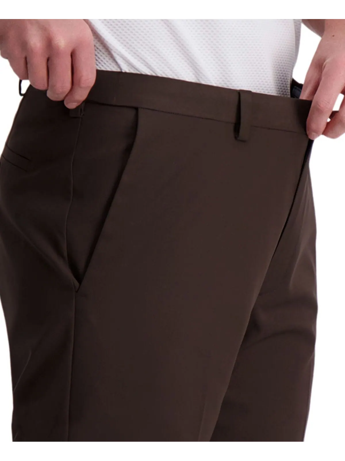 Брюки классического кроя cool right performance flex с плоским передом Haggar — 4