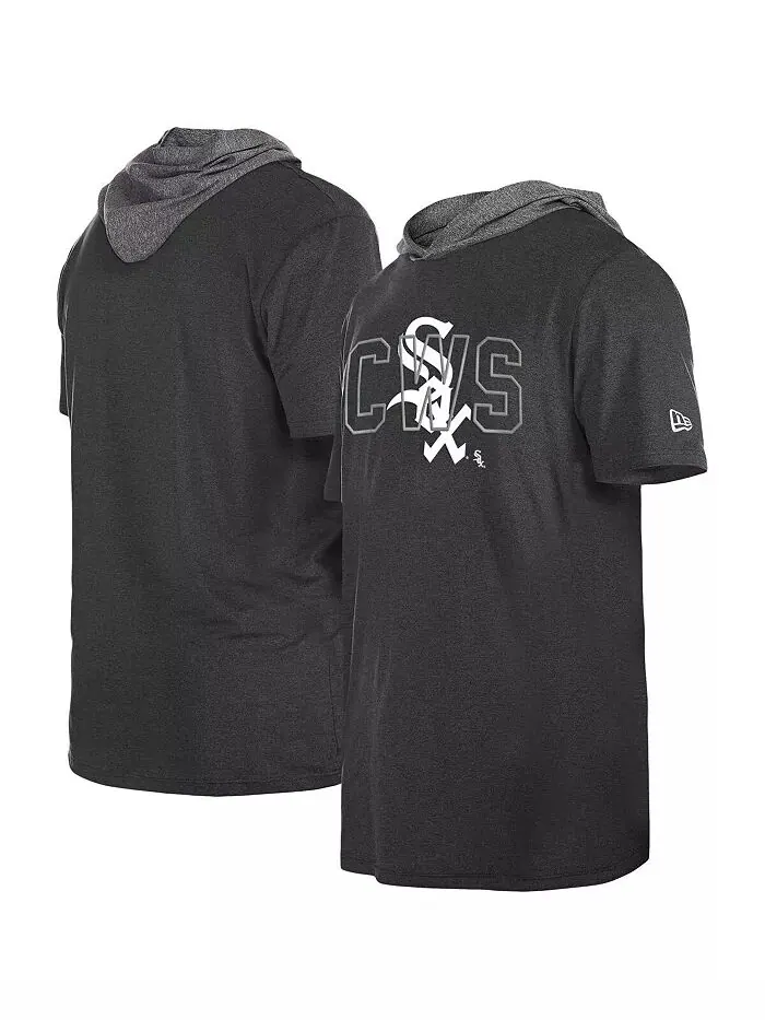 Мужская черная футболка с капюшоном Chicago White Sox Team New Era