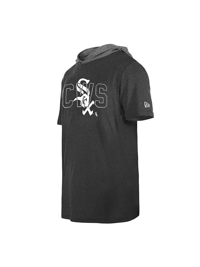 Мужская черная футболка с капюшоном Chicago White Sox Team New Era — изображение 2 из 2