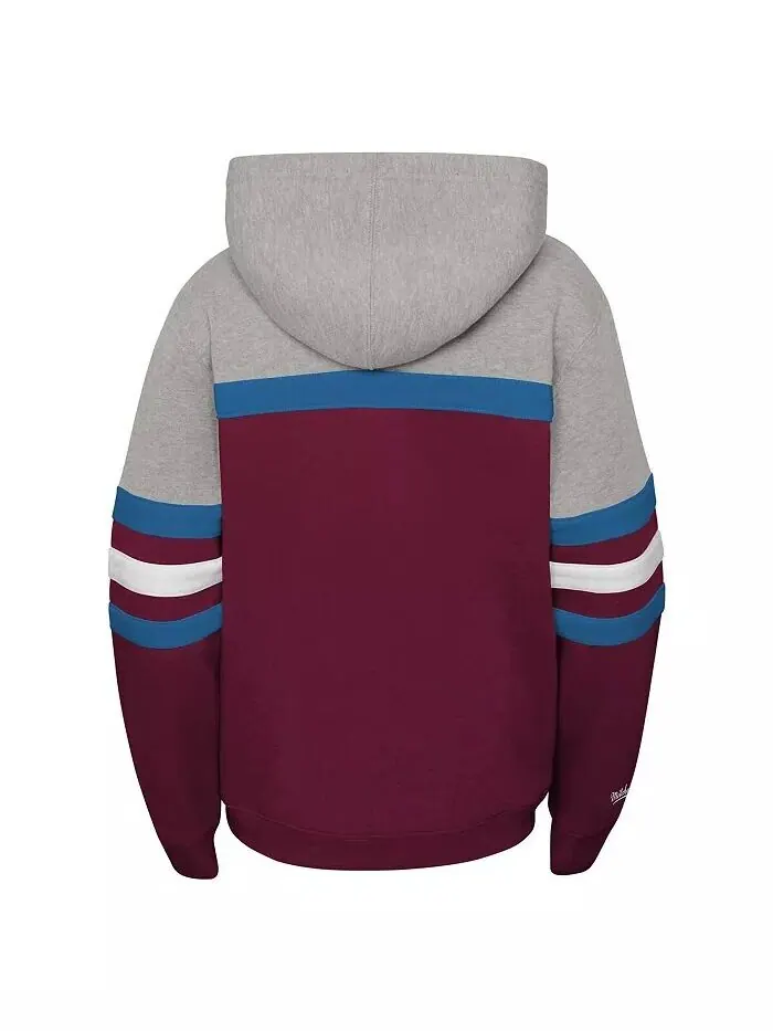 Толстовка с капюшоном главного тренера Big Boys Colorado Avalanche Mitchell & Ness — изображение 2 из 3