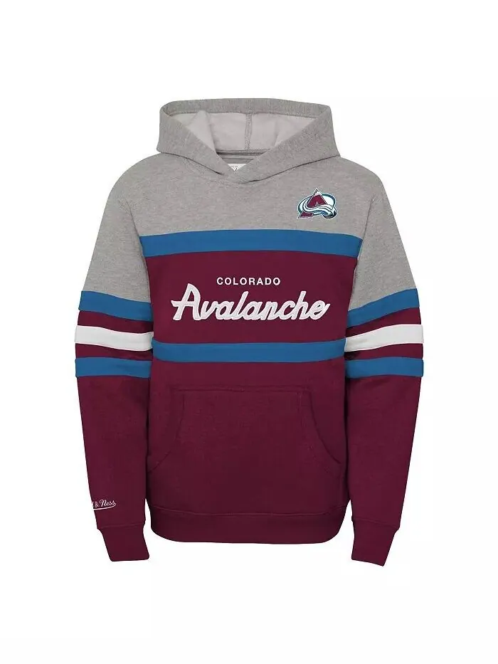 Толстовка с капюшоном главного тренера Big Boys Colorado Avalanche Mitchell & Ness — изображение 3 из 3
