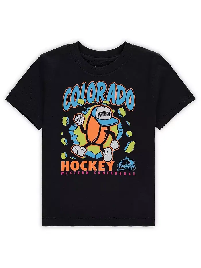 Футболка для малышей Colorado Avalanche Break Through черная Outerstuff — изображение 1 из 1