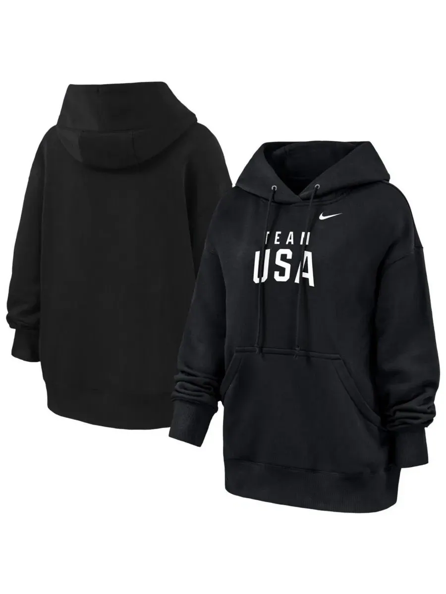 Худи оверсайз с капюшоном Phoenix Fleece Nike — изображение 1 из 3, черный