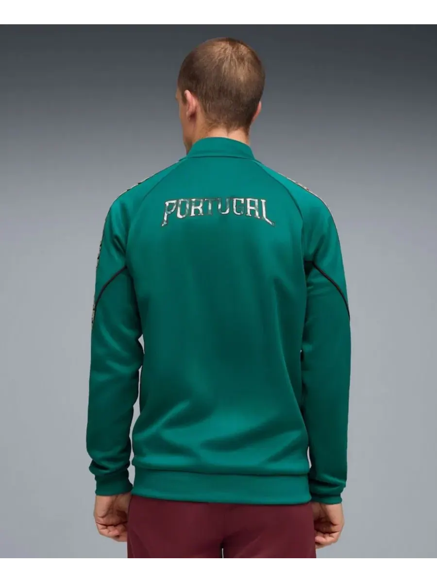 Куртка-бомбер с принтом King Anthem Portugal National Team Puma — изображение 4 из 5, зеленый
