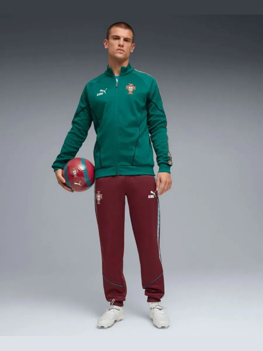 Куртка-бомбер с принтом King Anthem Portugal National Team Puma — изображение 5 из 5, зеленый
