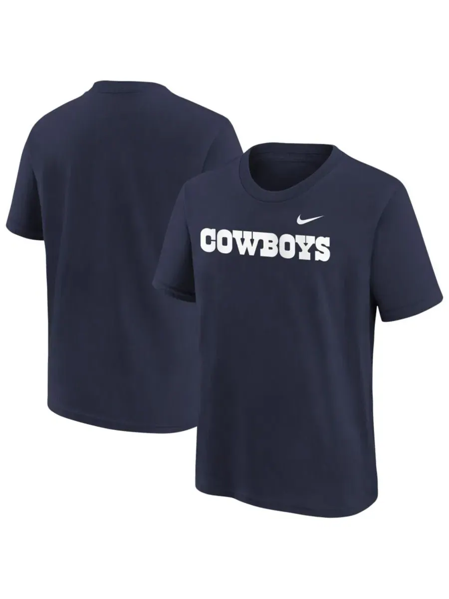 Футболка с принтом Dallas Cowboys Nike — изображение 1 из 3, темно-синий