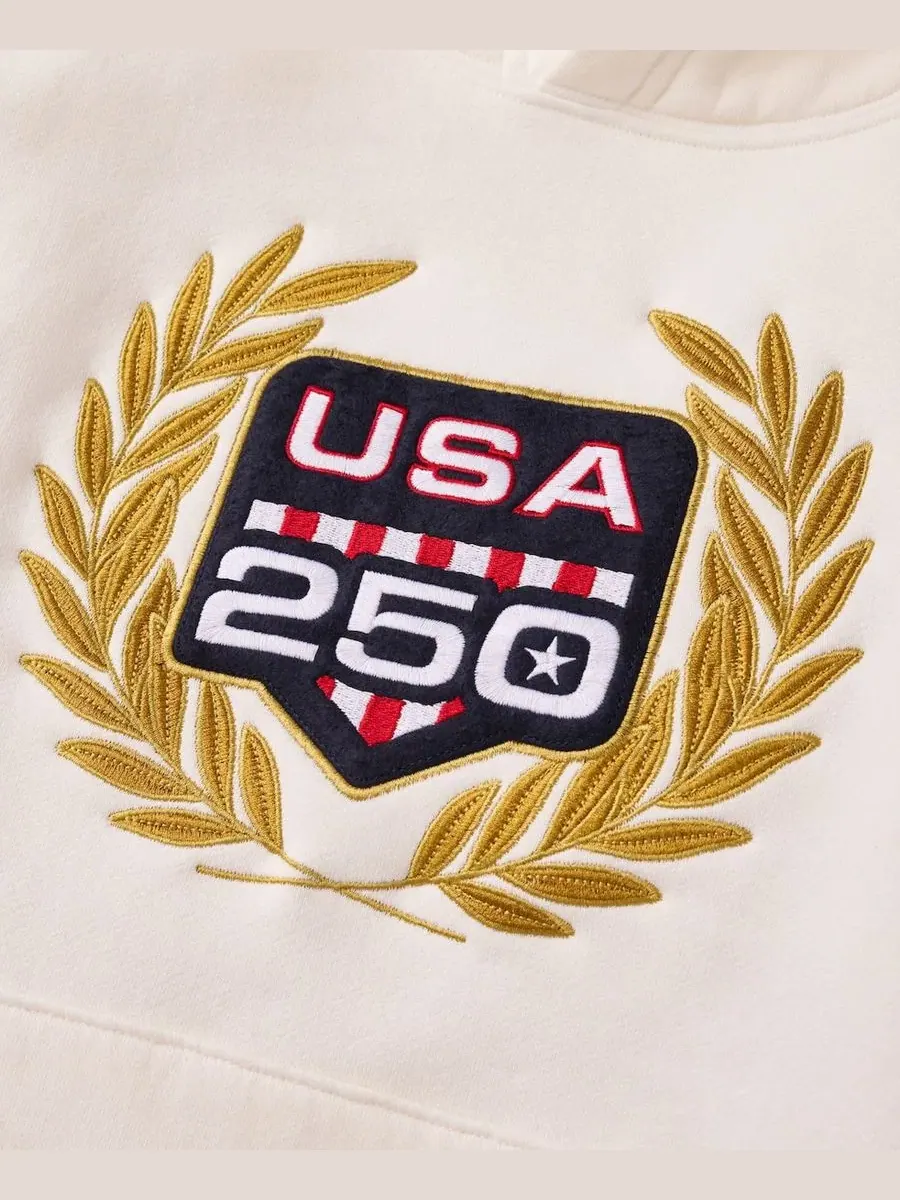 Толстовка на молнии Fanatics, USA 250 Limited Edition — изображение 3 из 4, белый