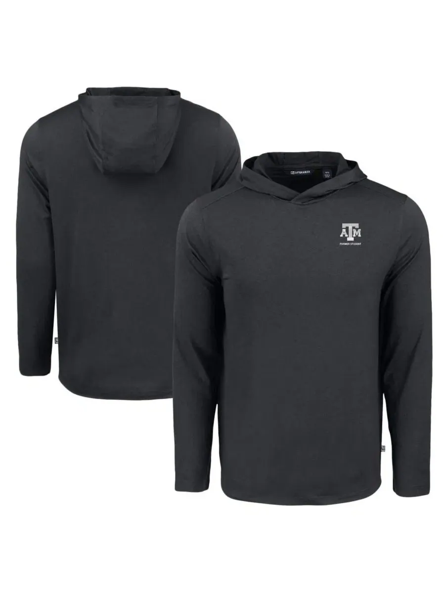 Худи с капюшоном с длинным рукавом Texas A&M Aggies Coastline Epic Comfort Eco Cutter & Buck — изображение 1 из 3, черный