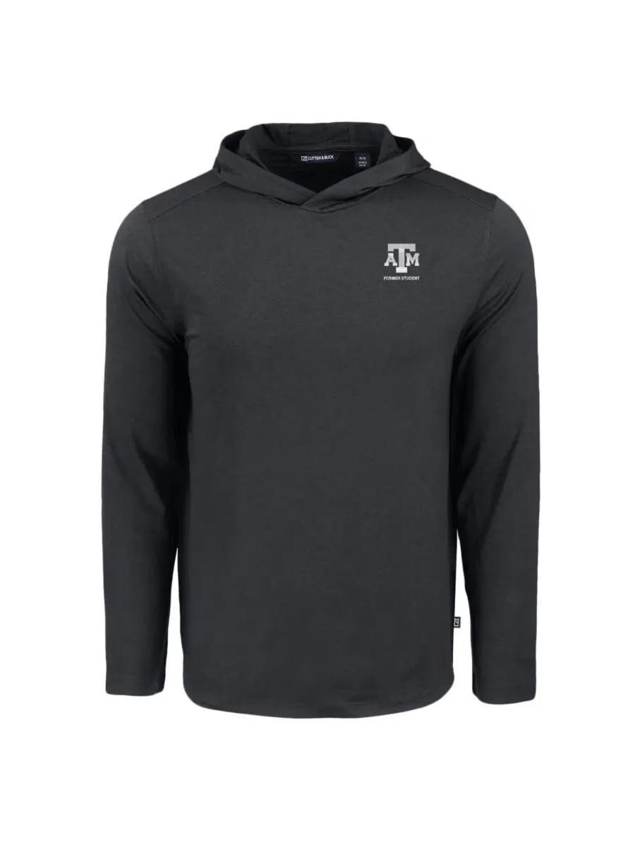 Худи с капюшоном с длинным рукавом Texas A&M Aggies Coastline Epic Comfort Eco Cutter & Buck — изображение 3 из 3, черный