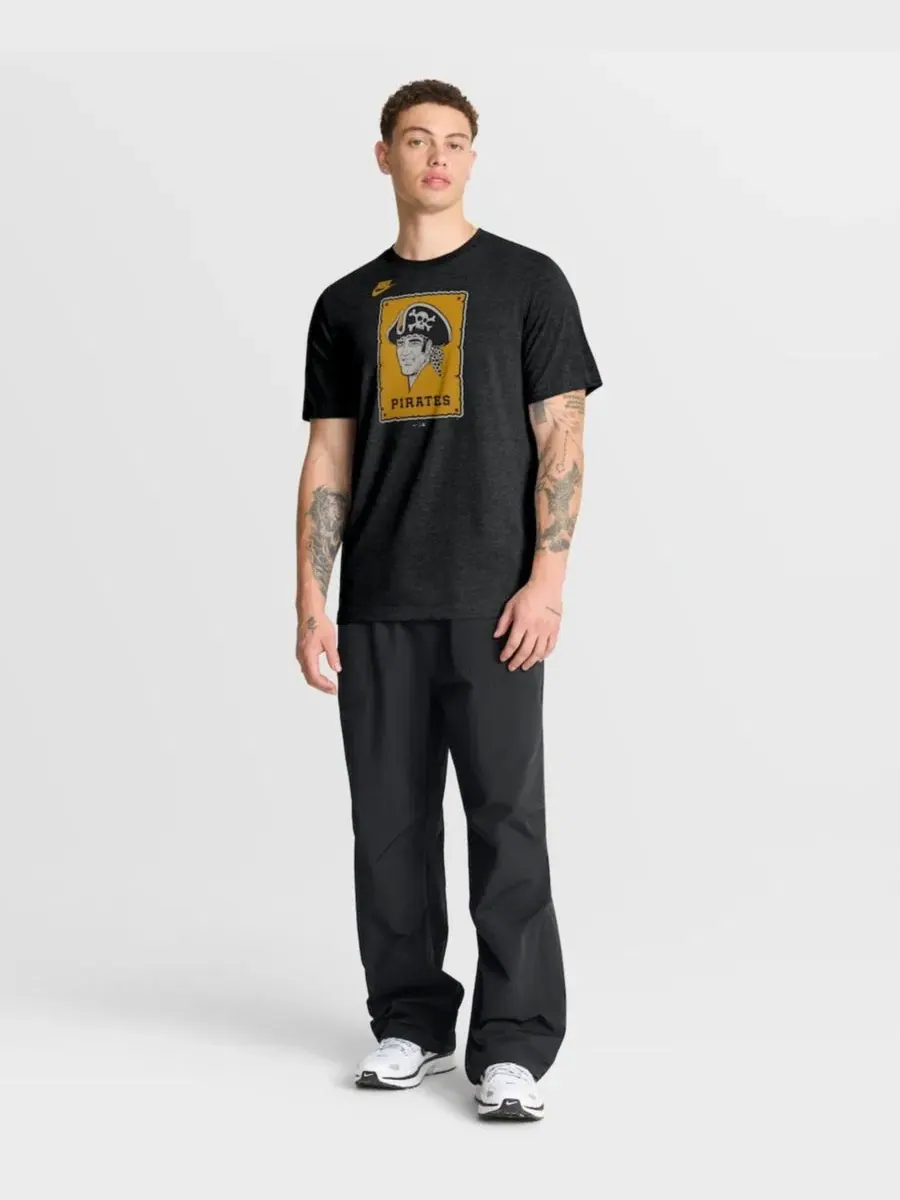 Футболка с длинным рукавом с принтом Cooperstown Logo Tri-Blend Nike — изображение 3 из 3, черный