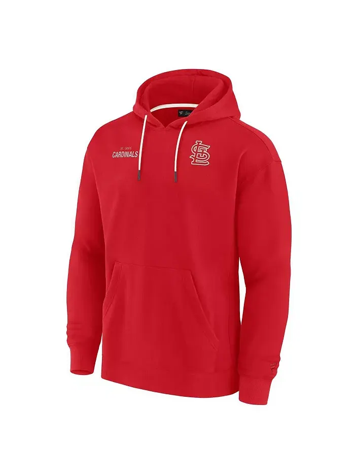 Мужская и женская супермягкая флисовая толстовка с капюшоном Red St. Louis Cardinals Fanatics — изображение 3 из 3