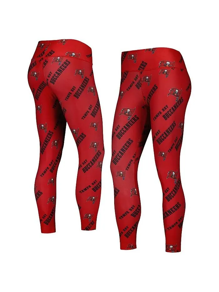 Женские красные леггинсы для отдыха Tampa Bay Buccaneers с принтом по всей поверхности Concepts — изображение 1 из 3, красный
