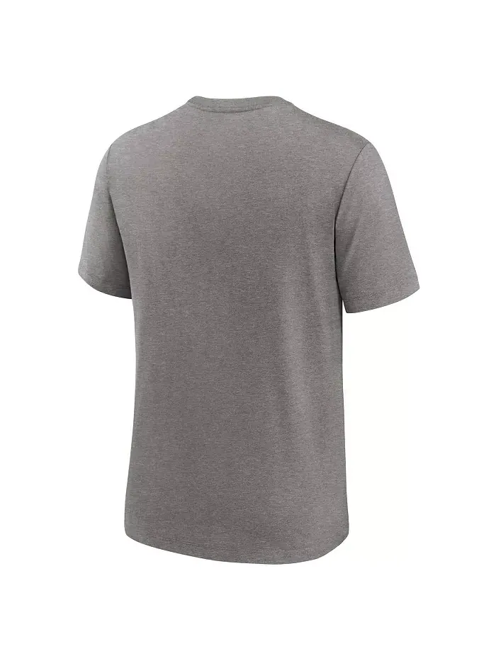 Мужская футболка Minnesota Twins We Are All Tri-Blend цвета хизер-серый Nike — изображение 3 из 3