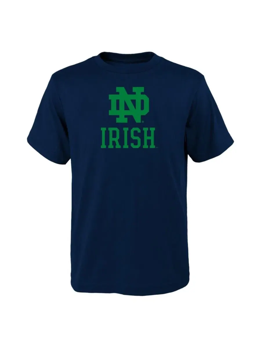 Футболка с принтом Notre Dame Fighting Irish Outerstuff — изображение 1 из 1, темно-синий