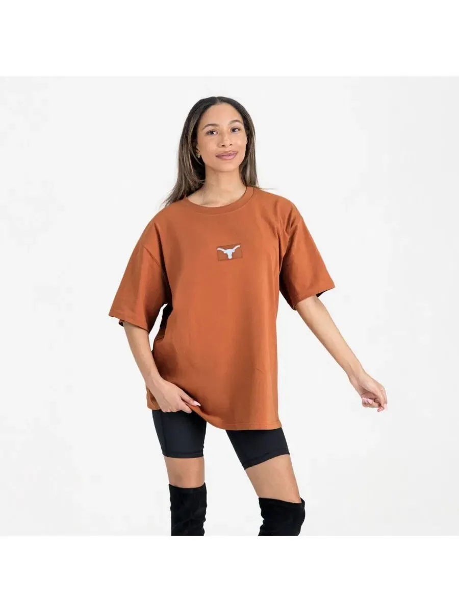 Футболка оверсайз с вышивкой Texas Longhorns Gameday Couture — изображение 1 из 5, оранжевый