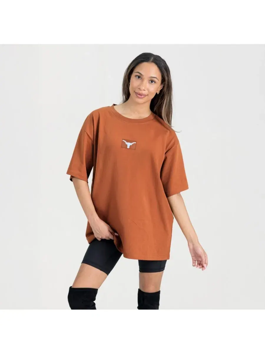 Футболка оверсайз с вышивкой Texas Longhorns Gameday Couture — изображение 5 из 5, оранжевый