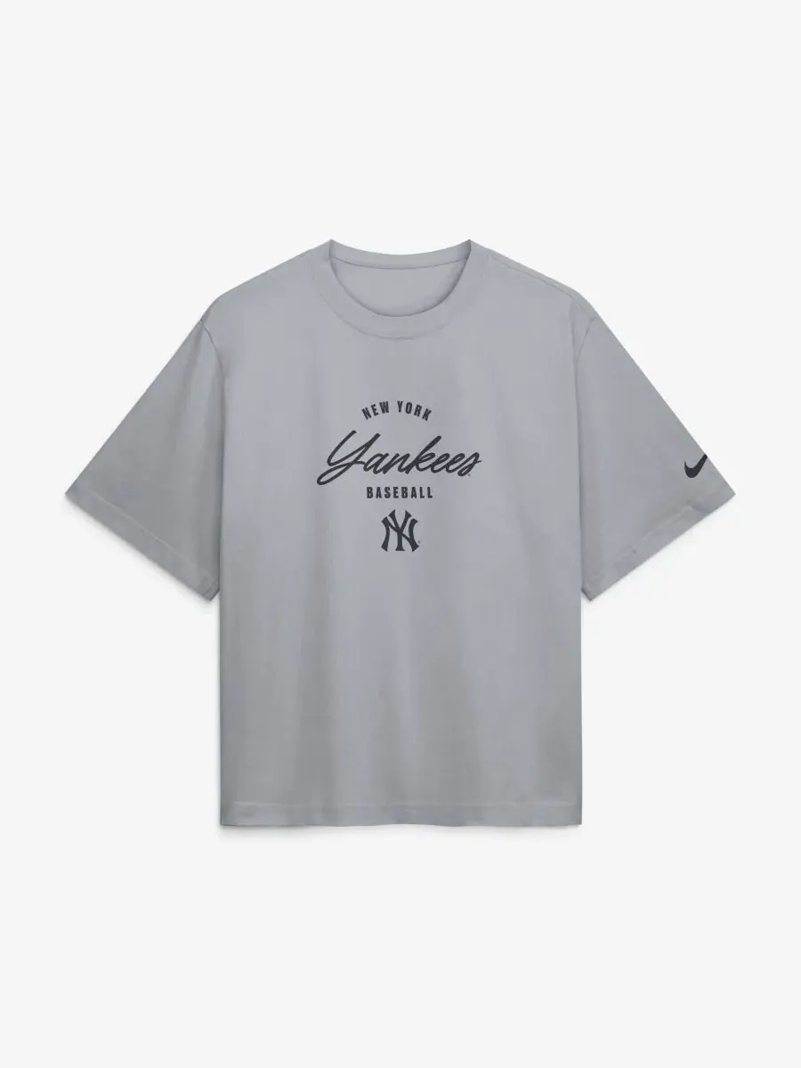Футболка Nike с принтом New York Yankees, модель Aaron Judge — изображение 2 из 3, серый