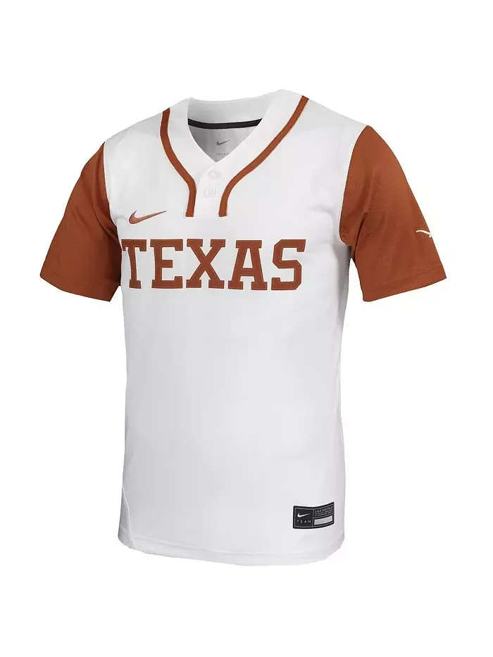Мужская белая реплика софтбольной майки Texas Longhorns Nike — изображение 3 из 3