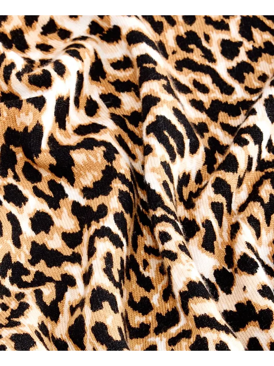 Женский свитер с коротким рукавом, принт леопардовый I.N.C. International Concepts, Mavi Cheetah — изображение 5 из 6