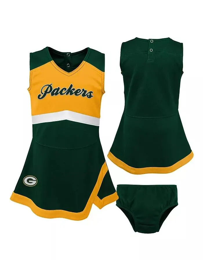 Платье для девочек Green Bay Packers Cheer Captain с шароварами Outerstuff — изображение 1 из 4