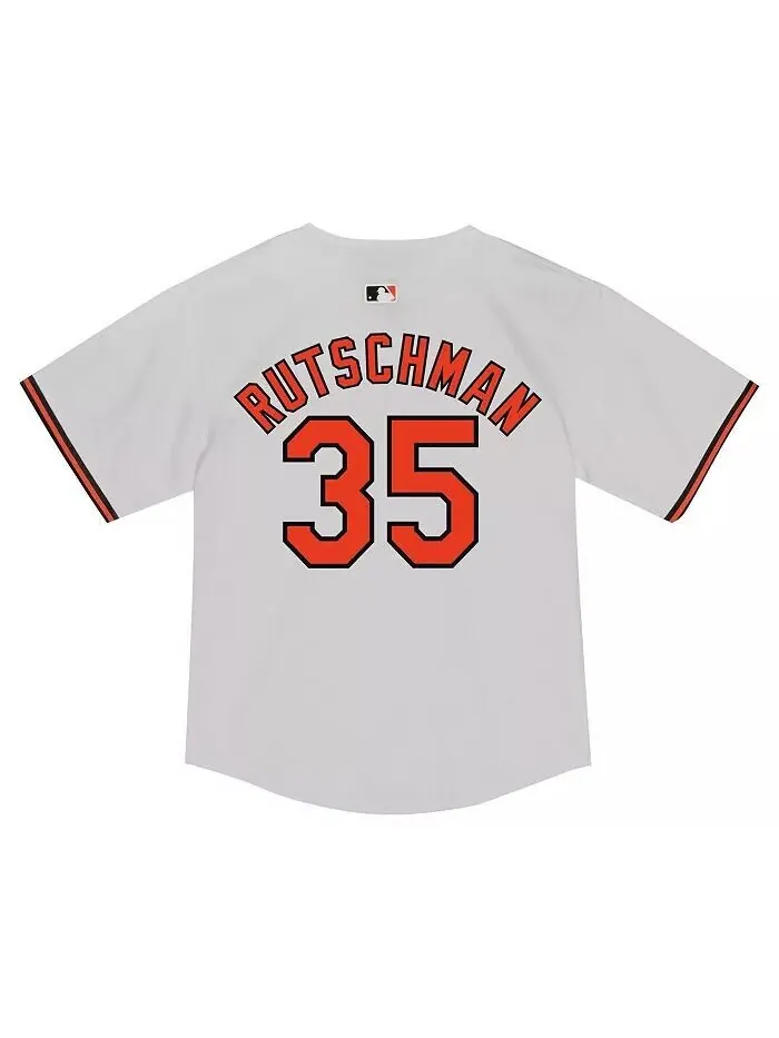 Малыш Эдли Ратчман Белая игровая майка Baltimore Orioles Nike — изображение 3 из 3