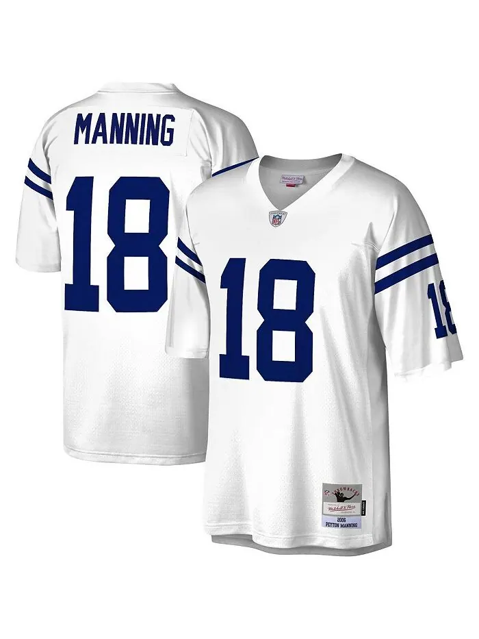 Мужская белая майка Peyton Manning Indianapolis Colts Legacy Replica Mitchell & Ness — изображение 1 из 3, белый