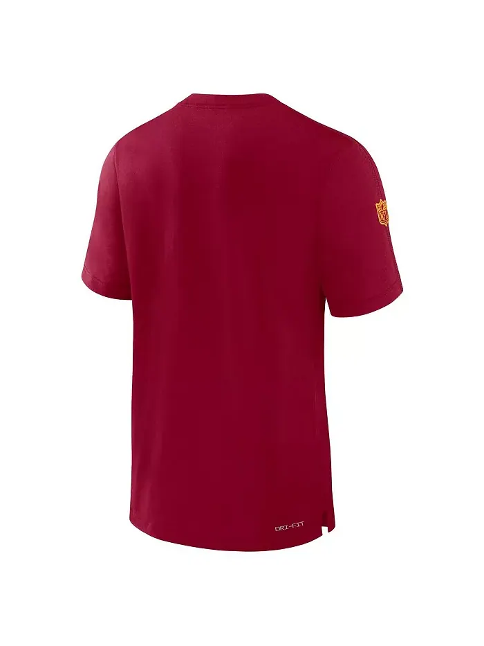 Мужская бордовая футболка Washington Commanders Sideline Player Performance Nike — изображение 3 из 3