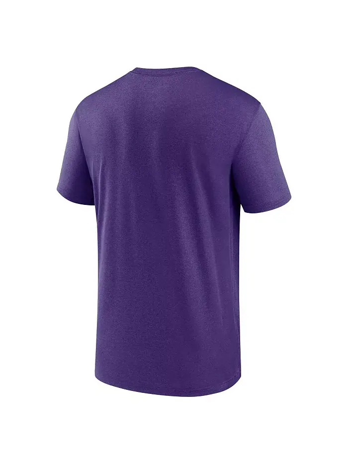 Мужская фиолетовая футболка LSU Tigers Legend Basketball Icon Performance Nike — изображение 2 из 3