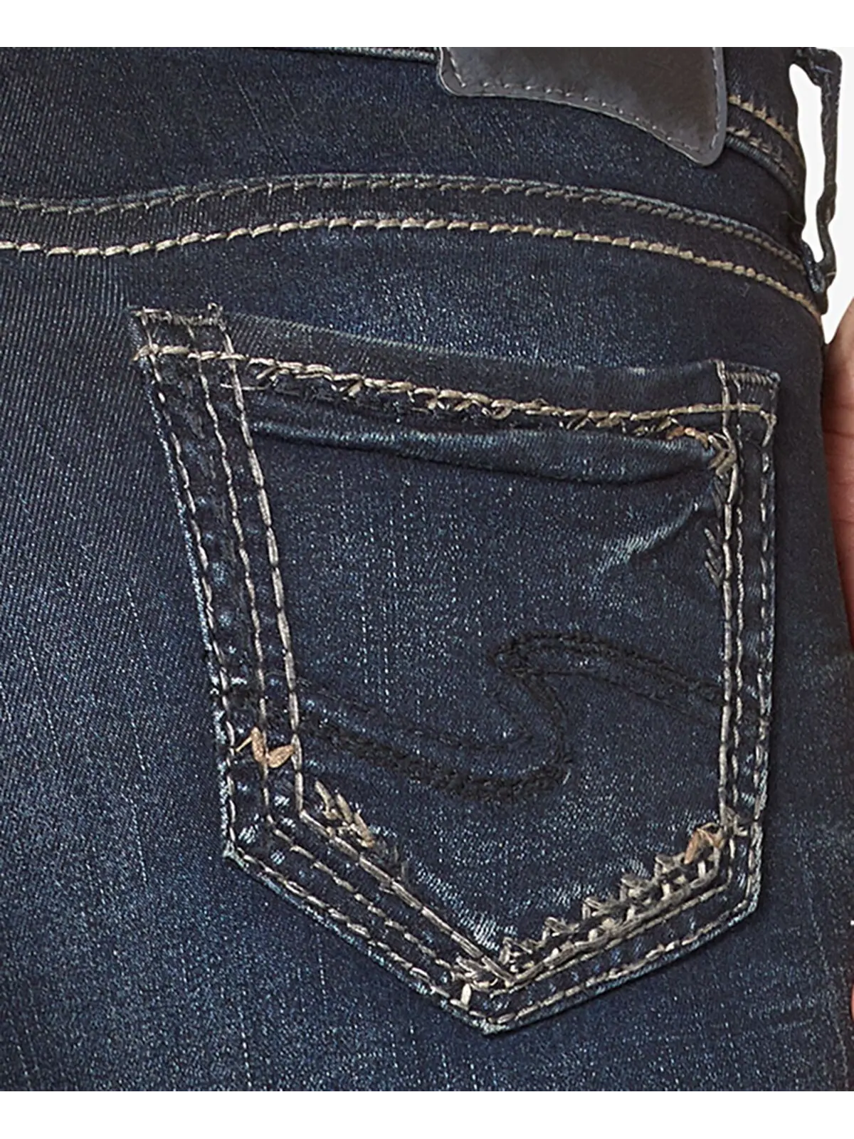Джинсы suki со средней посадкой curvy slim bootcut Silver Jeans Co. — изображение 5 из 5, синий