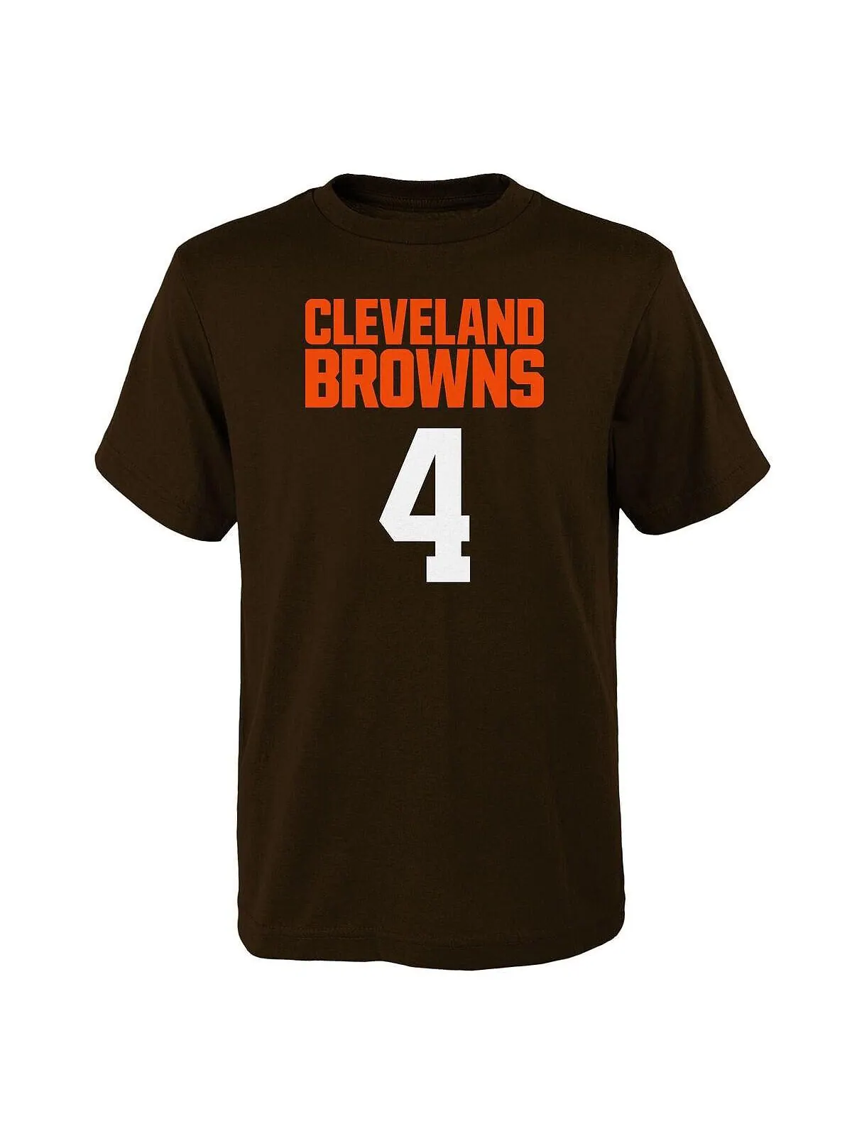 Футболка Big Boys Deshaun Watson Brown Cleveland Browns Mainliner с именем и номером игрока — изображение 2 из 2, коричневый