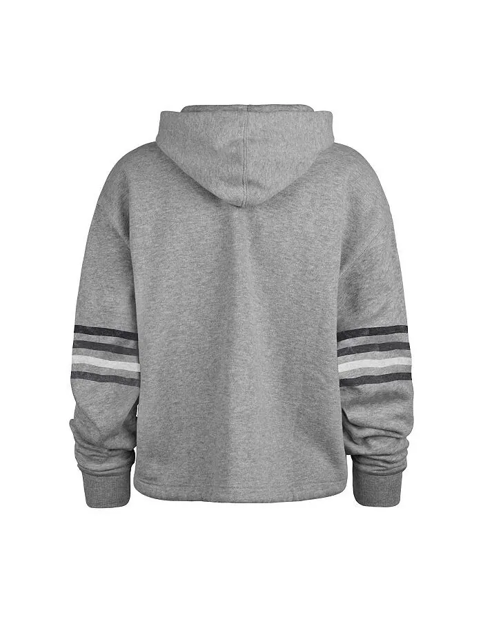 Женский пуловер с капюшоном Heather Grey Las Vegas Raiders Upland Bennett '47 Brand — изображение 3 из 3, серый