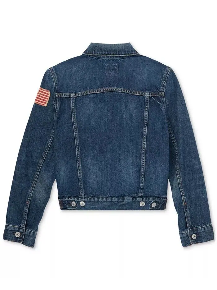 Джинсовая хлопковая куртка для мальчиков Big Boys Polo Ralph Lauren — изображение 6 из 8
