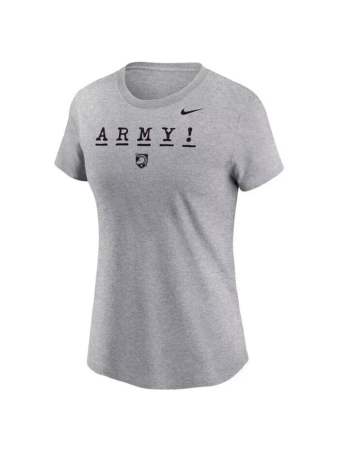 Женская серая армейская футболка Black Knights 2024 Rivalry Collection Army Nike — изображение 2 из 3