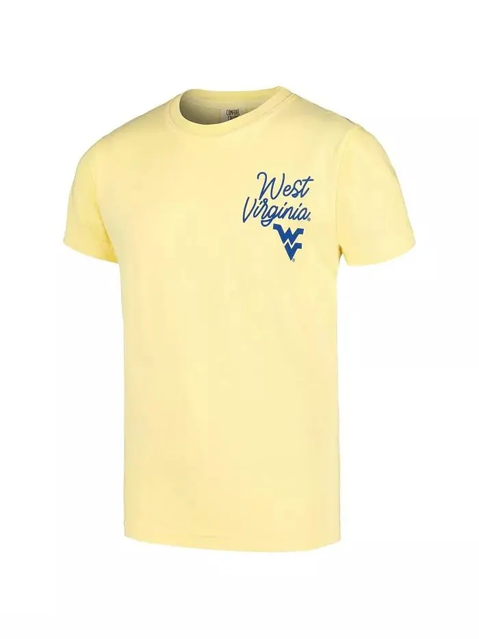 Футболка Big Boys and Girls Gold West Virginia Mountaineers Hyperlocal Comfort Colors Image One — изображение 3 из 3