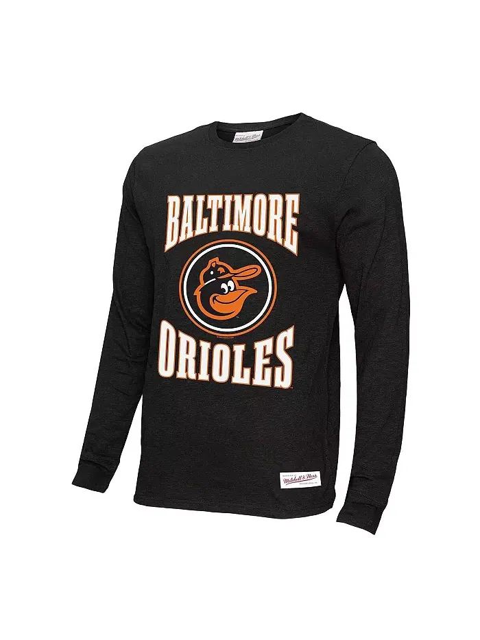 Мужская черная футболка с длинным рукавом Baltimore Orioles с арочным логотипом, выполненная из — изображение 3 из 3