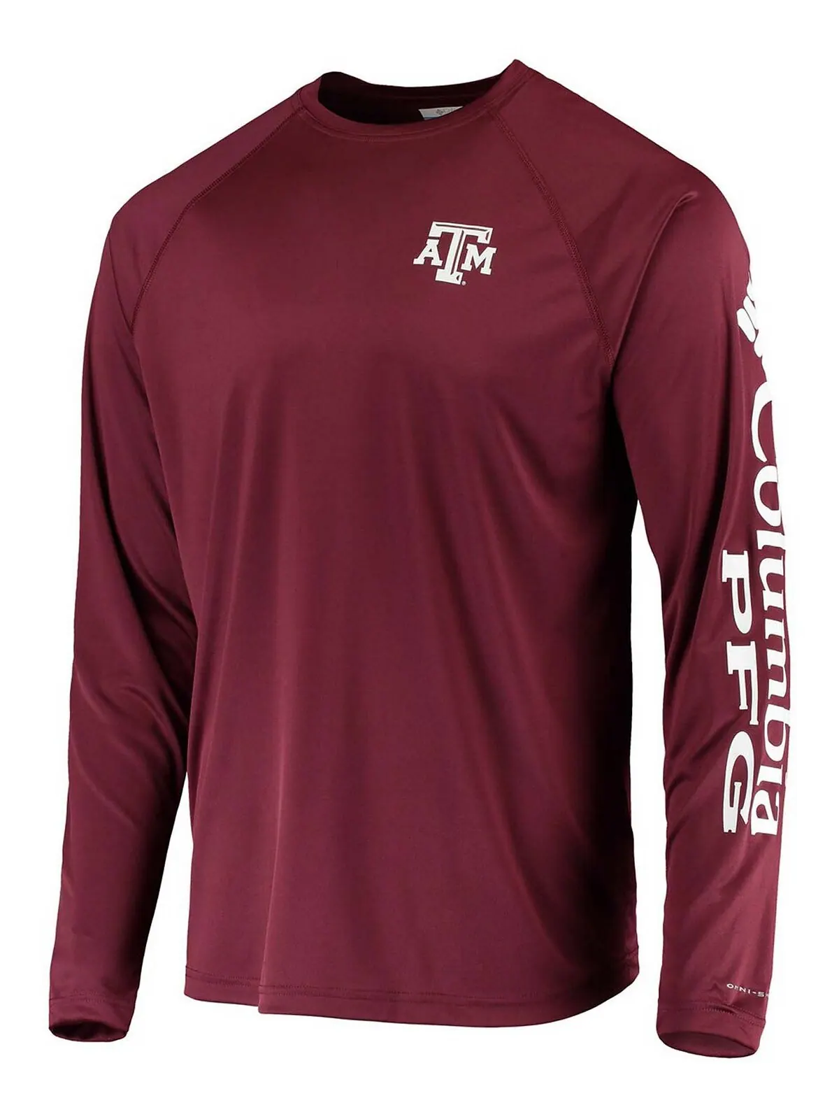 Мужская футболка с длинным рукавом PFG Maroon Texas A M Aggies Terminal Tackle Omni-Shade Columbia — изображение 3 из 3