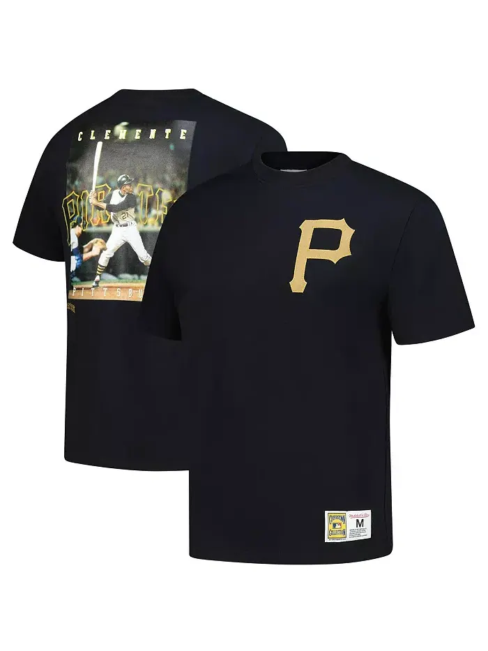 Мужская футболка с винтажным логотипом Roberto Clemente из коллекции Legends Pittsburgh Pirates — изображение 1 из 5