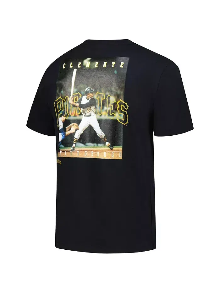Мужская футболка с винтажным логотипом Roberto Clemente из коллекции Legends Pittsburgh Pirates — изображение 2 из 5