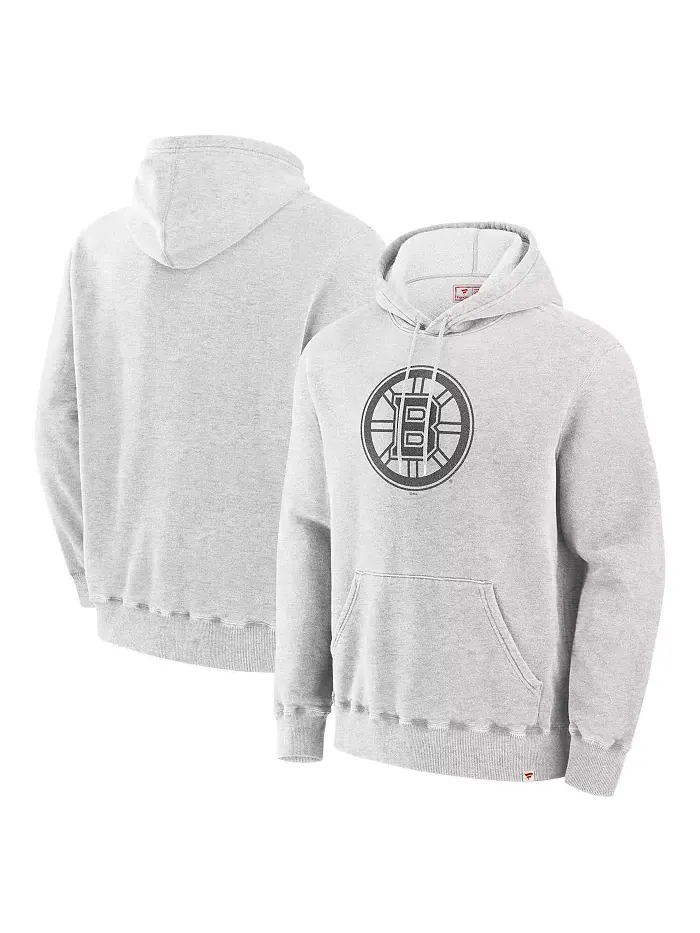 Мужская кремовая толстовка с капюшоном Boston Bruins Made in Canada Fanatics — изображение 1 из 3