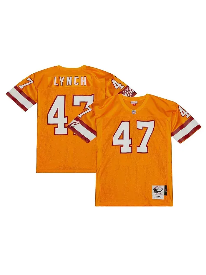 Мужская аутентичная футболка John Lynch Orange Tampa Bay Buccaneers 1993 Mitchell & Ness — изображение 1 из 4