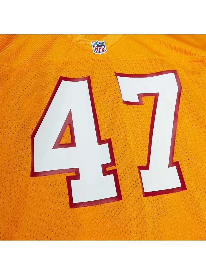 Мужская футболка John Lynch Orange Tampa Bay Buccaneers 1993 года Mitchell & Ness — изображение 2 из 4, оранжевый